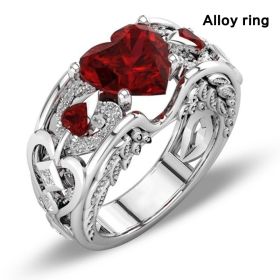 Fashion Couples Rings Engagement Ring Women Wedding Heart Ring Stainless Steel Rings For Men