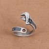 Creative Design Fashionable Personality Wrench Shape Open Ring; Men's Punk Hip-Hop Rock Locomotive Trend Jewelry Gift