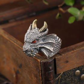 Abyss Magic Dragon Ring Men's Retro Adjustable