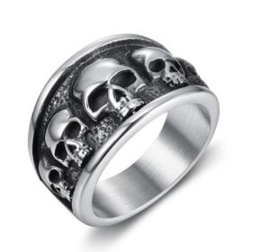 Multiple Skull Ring Punk Men's Jewelry