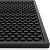 Silicone Drip Mat - 1/2 Inch Thick, Heat-Resistant and Food Safe - Counter Top, Coffee Bar or Restaurant - Drying Mat for Glasses - 18x12 Inches