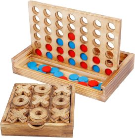 Glintoper Tic Tac Toe & 4 in a Row Tables Game Set