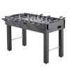 Foosball Table, 48 inch Standard Size Table, Indoor Full Size Foosball Tables for Home, Family, and Game Room, Durable Soccer Set, Includes 2 Balls