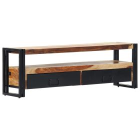 TV Cabinet Natural wood color, black