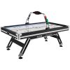 Air-Powered Hockey Table, 89" Indoor Hockey Table for Kids and Adults, LED Sports Hockey Game with 2 Pucks, 2 Pushers, and Electronic Score System