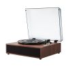 Vinyl Record Player, 3-Speed, Belt Driven Turntable Player with Built-in 10W Stereo Speakers Magnetic Cartridge