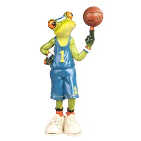 6.75"H Frog the Basketball Player Figurine Home Decor Gift