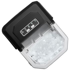 VEVOR Countertop Ice Maker, 9 Cubes Ready in 6 Mins, 26lbs in 24Hrs, Self-Cleaning Portable Ice Maker with Ice Scoop and Basket