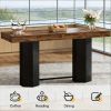 Home Bar Table, Counter Height Pub Table with Sturdy Base