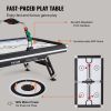Air-Powered Hockey Table, 89" Indoor Hockey Table for Kids and Adults, LED Sports Hockey Game with 2 Pucks, 2 Pushers, and Electronic Score System