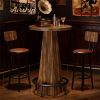 Circular bar table, counter height bar table, dining table, coffee table (table only)