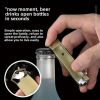 "Camping Lighter for Men - 3-in-1 Butane Torch + Bottle Opener + Emergency Tool - Durable Metal"