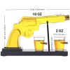Gifts for Men Dad, 10 Oz Whiskey Gun Decanter Set + 2 Bullet Glasses - Unique Birthday Pistol Gift Ideas Daughter Son