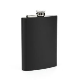 Portable Flagon Whiskey Vodka Wine Pot Hip Flask (Options: 7oz, Color: Black)